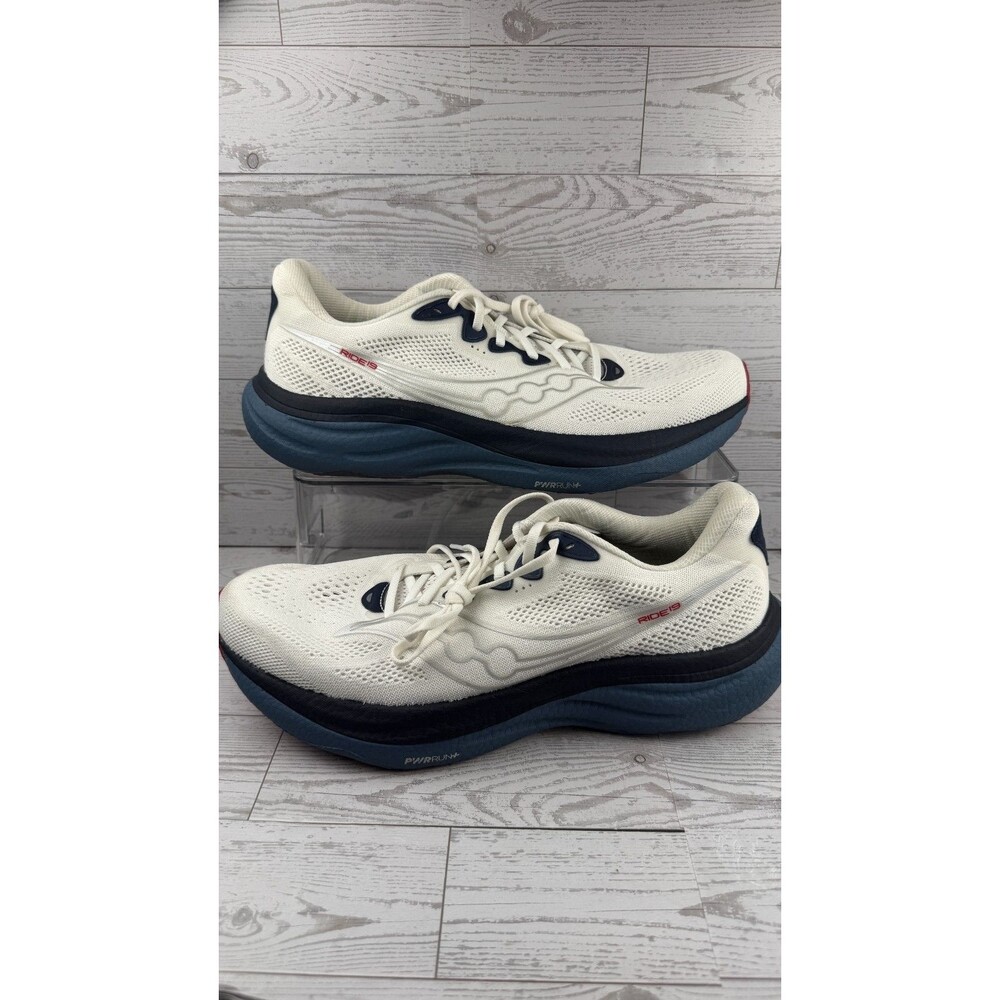 Saucony Ride 19 S21055-146 White 11.5D Mens Sneakers Road Running Shoes #679